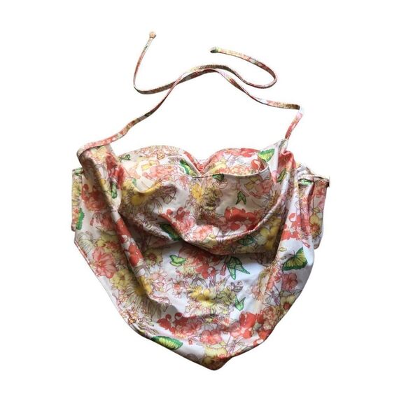 Victoria's Secret floral bandana bikini top swimsuit womens size M - Picture 3 of 9